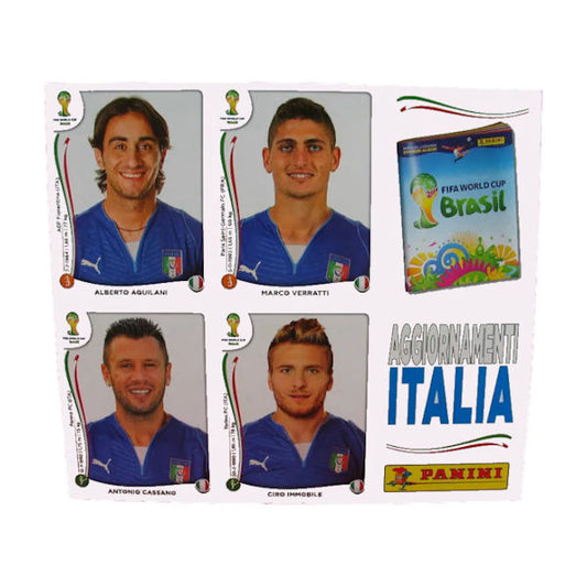 Panini Brasil 2014 - Italia update stickers set