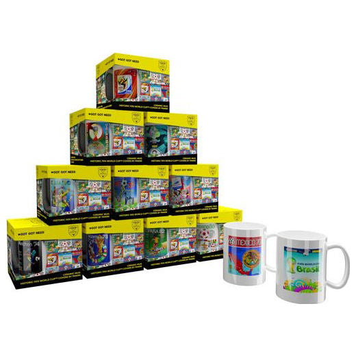 Panini Ceramic Mugs - Set of 20 mugs